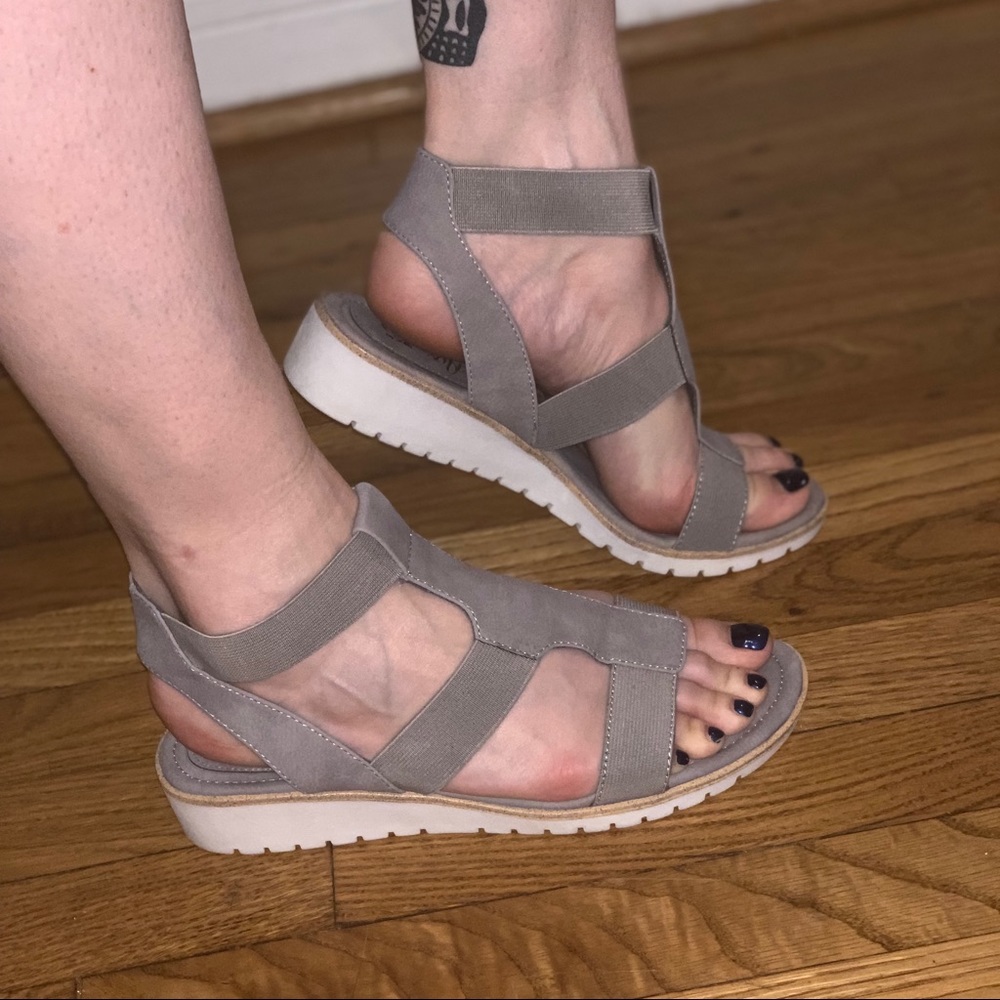 Eurosoft Celeste Wedge Grey Sandal